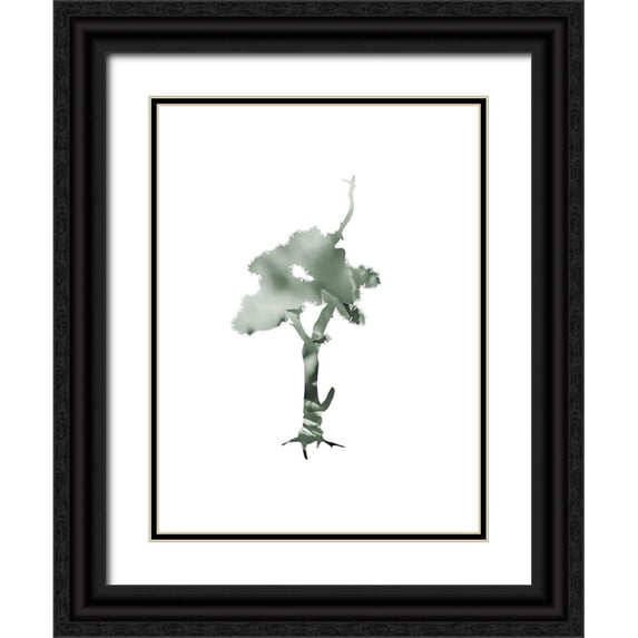 Phillip, Jamie 19x24 Black Ornate Wood Framed with Double Matting Museum Art Print Titled - Aqua Tree 2