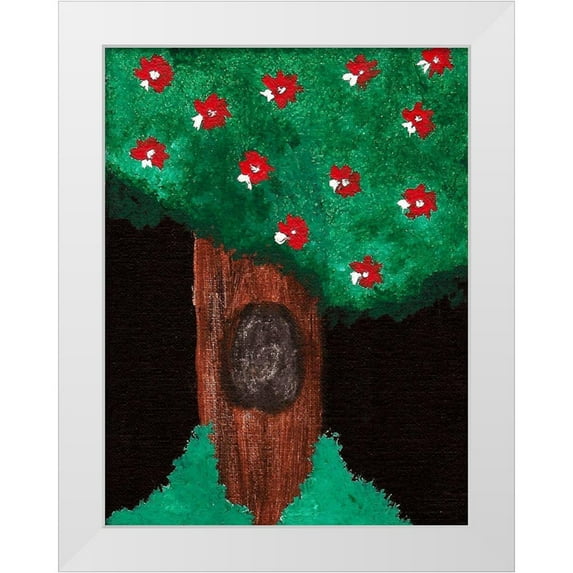 Phillip, Jamie 19x24 White Modern Wood Framed Museum Art Print Titled - Prosperity Tree