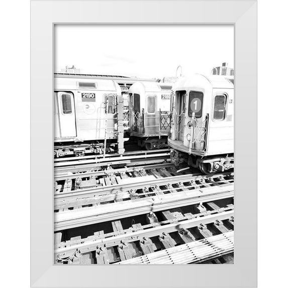 Phillip, Jamie 19x24 White Modern Wood Framed Museum Art Print Titled - Trains NY