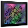 thumbnail image 1 of Phillip, Jamie 20x20 Black Modern Framed Museum Art Print Titled - Abstract Lepard, 1 of 5