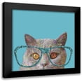 thumbnail image 1 of Phillip, Jamie 20x20 Black Modern Framed Museum Art Print Titled - Cat Lady, 1 of 5