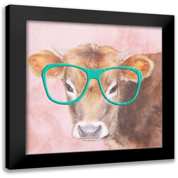 Phillip, Jamie 20x20 Black Modern Framed Museum Art Print Titled - Daisy Cow