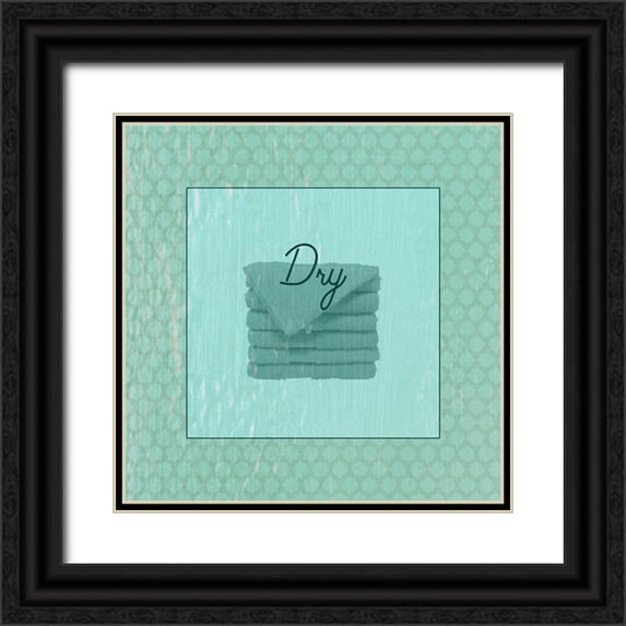 Phillip, Jamie 20x20 Black Ornate Wood Framed with Double Matting Museum Art Print Titled - Bath Towel