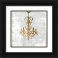 thumbnail image 1 of Phillip, Jamie 20x20 Black Ornate Wood Framed with Double Matting Museum Art Print Titled - Chandelier Light 2, 1 of 4