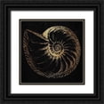 thumbnail image 1 of Phillip, Jamie 20x20 Black Ornate Wood Framed with Double Matting Museum Art Print Titled - Gold Shell, 1 of 4