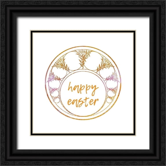 Phillip, Jamie 20x20 Black Ornate Wood Framed with Double Matting Museum Art Print Titled - Happy Easter