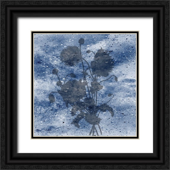 Phillip, Jamie 20x20 Black Ornate Wood Framed with Double Matting Museum Art Print Titled - Midnight Bloom 2