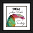 thumbnail image 1 of Phillip, Jamie 20x20 Black Ornate Wood Framed with Double Matting Museum Art Print Titled - Toucan Play, 1 of 4