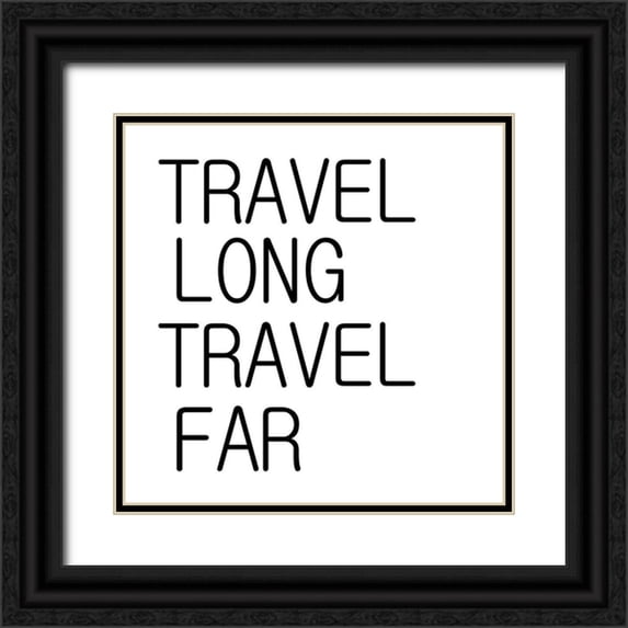 Phillip, Jamie 20x20 Black Ornate Wood Framed with Double Matting Museum Art Print Titled - Travel