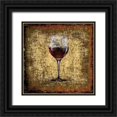 thumbnail image 1 of Phillip, Jamie 20x20 Black Ornate Wood Framed with Double Matting Museum Art Print Titled - Vintage Wine, 1 of 4