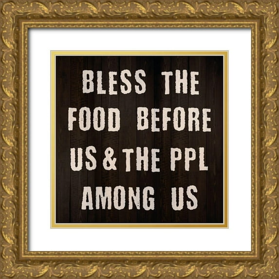 Phillip, Jamie 20x20 Gold Ornate Wood Framed with Double Matting Museum Art Print Titled - Kitchen Rule 2