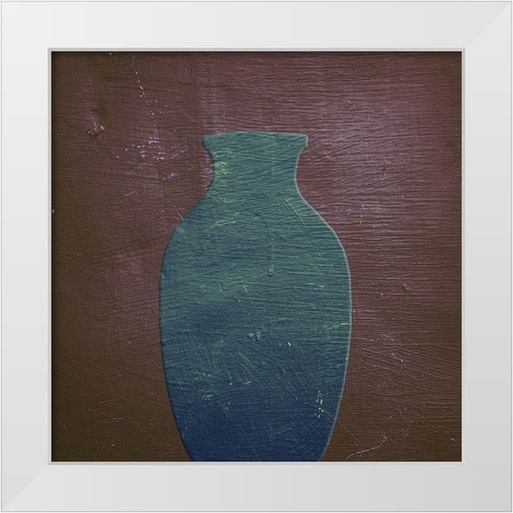 Phillip, Jamie 20x20 White Modern Wood Framed Museum Art Print Titled - Blue Clay 2