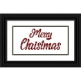 thumbnail image 1 of Phillip, Jamie 24x14 Black Ornate Wood Framed with Double Matting Museum Art Print Titled - Merry Christmas, 1 of 4