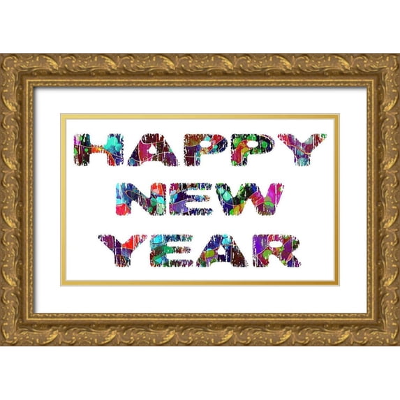 Phillip, Jamie 24x16 Gold Ornate Wood Framed with Double Matting Museum Art Print Titled - New Year