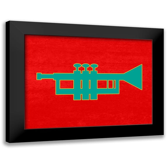 Phillip, Jamie 24x19 Black Modern Framed Museum Art Print Titled - Jazz Horn