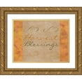 thumbnail image 1 of Phillip, Jamie 24x19 Gold Ornate Wood Framed with Double Matting Museum Art Print Titled - Happy Fall, 1 of 4