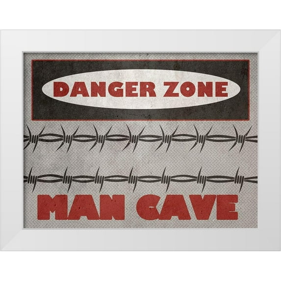 Phillip, Jamie 24x19 White Modern Wood Framed Museum Art Print Titled - Danger Zone