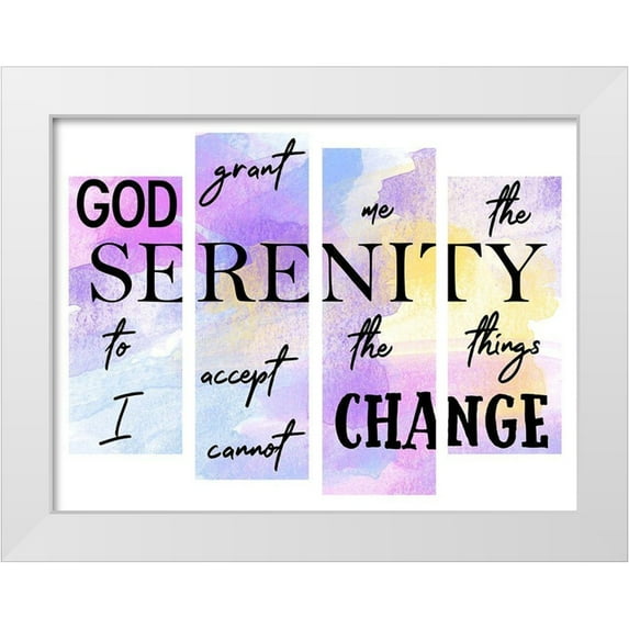Phillip, Jamie 24x19 White Modern Wood Framed Museum Art Print Titled - God Grant Me
