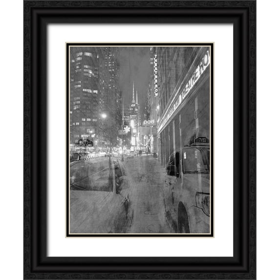 Phillip, Jamie 25x32 Black Ornate Wood Framed with Double Matting Museum Art Print Titled - New York Moment