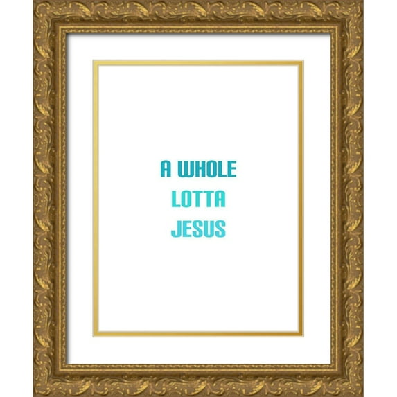 Phillip, Jamie 25x32 Gold Ornate Wood Framed with Double Matting Museum Art Print Titled - Bright Jesus