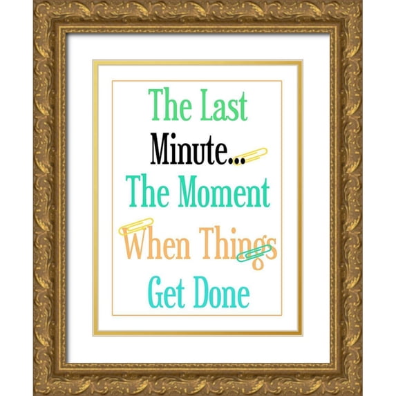 Phillip, Jamie 25x32 Gold Ornate Wood Framed with Double Matting Museum Art Print Titled - Last Minute