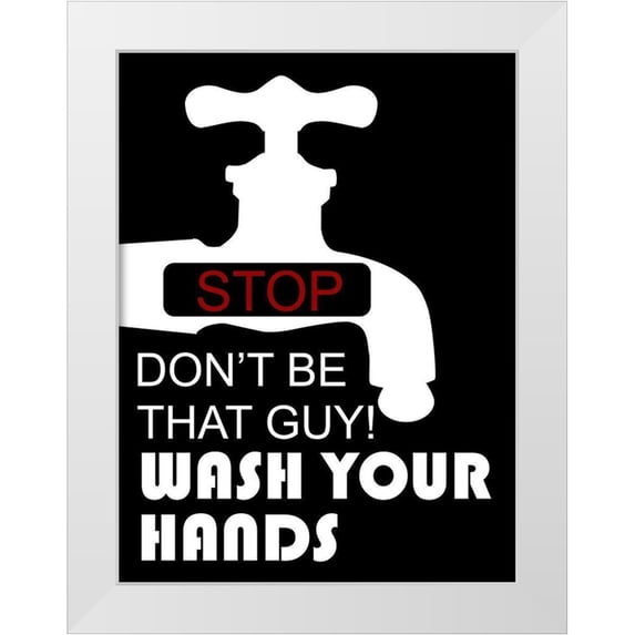 Phillip, Jamie 25x32 White Modern Wood Framed Museum Art Print Titled - Bathroom