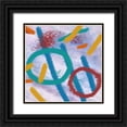 thumbnail image 1 of Phillip, Jamie 26x26 Black Ornate Wood Framed with Double Matting Museum Art Print Titled - Blanch Abstract 2, 1 of 4