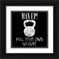 thumbnail image 1 of Phillip, Jamie 26x26 Black Ornate Wood Framed with Double Matting Museum Art Print Titled - Gym Tough, 1 of 4