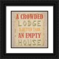 thumbnail image 1 of Phillip, Jamie 26x26 Black Ornate Wood Framed with Double Matting Museum Art Print Titled - Lodge, 1 of 4