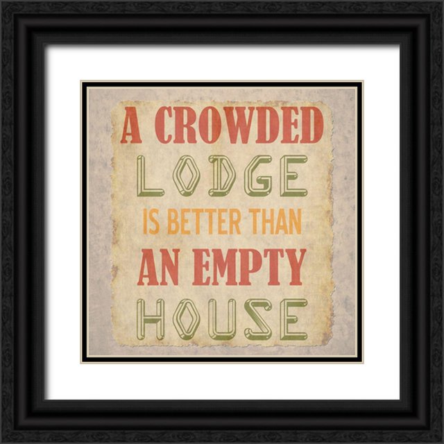Phillip, Jamie 26x26 Black Ornate Wood Framed with Double Matting Museum Art Print Titled - Lodge
