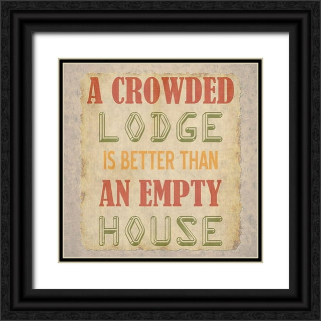 Phillip, Jamie 26x26 Black Ornate Wood Framed with Double Matting Museum Art Print Titled - Lodge