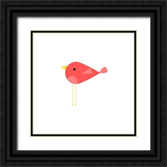 Phillip, Jamie 26x26 Black Ornate Wood Framed with Double Matting Museum Art Print Titled - Love Bird