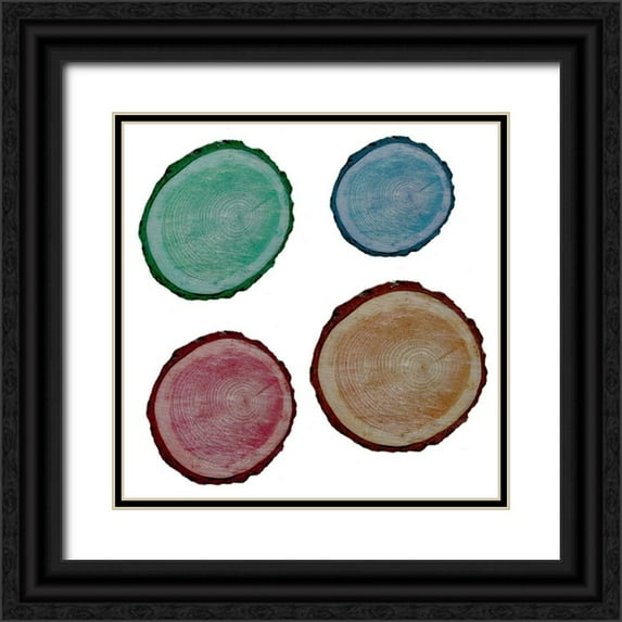 Phillip, Jamie 26x26 Black Ornate Wood Framed with Double Matting Museum Art Print Titled - Old Rings 2