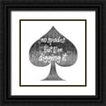 thumbnail image 1 of Phillip, Jamie 26x26 Black Ornate Wood Framed with Double Matting Museum Art Print Titled - Spades, 1 of 4