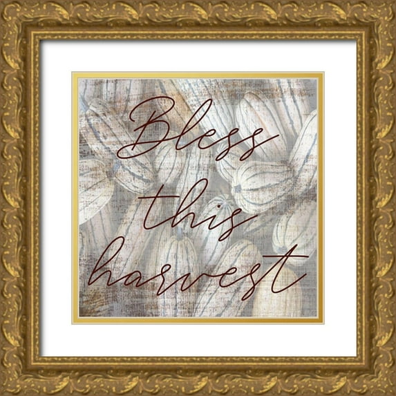Phillip, Jamie 26x26 Gold Ornate Wood Framed with Double Matting Museum Art Print Titled - Bless This Harvest