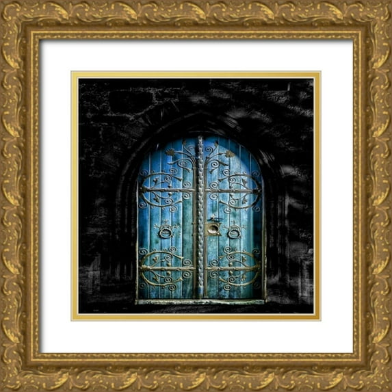 Phillip, Jamie 26x26 Gold Ornate Wood Framed with Double Matting Museum Art Print Titled - Corner Door 2