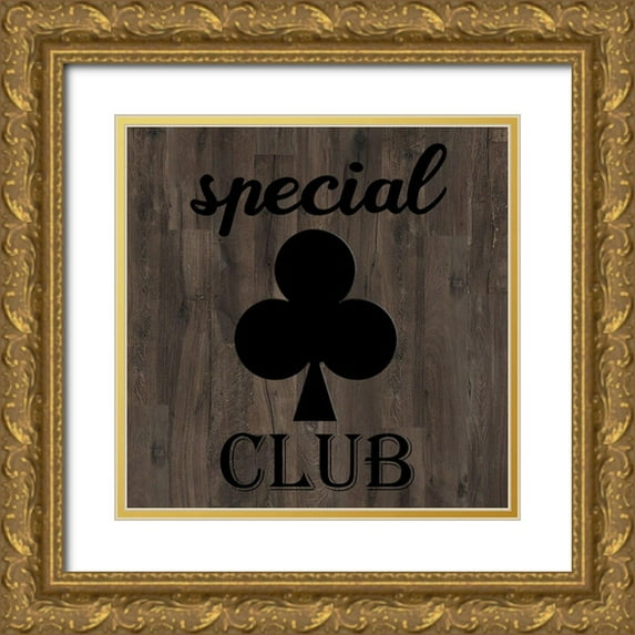 Phillip, Jamie 26x26 Gold Ornate Wood Framed with Double Matting Museum Art Print Titled - Playing Card Club