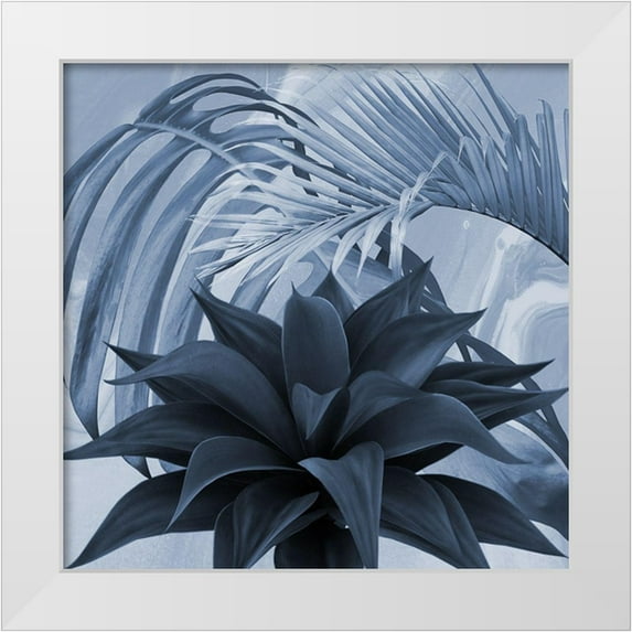 Phillip, Jamie 26x26 White Modern Wood Framed Museum Art Print Titled - Tropical Floral 3