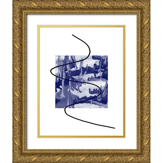 Phillip, Jamie 26x32 Gold Ornate Wood Framed with Double Matting Museum Art Print Titled - Radio Waves 1