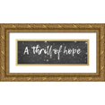 thumbnail image 1 of Phillip, Jamie 32x13 Gold Ornate Wood Framed with Double Matting Museum Art Print Titled - A Thrill Of Hope, 1 of 4