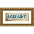 thumbnail image 1 of Phillip, Jamie 32x13 Gold Ornate Wood Framed with Double Matting Museum Art Print Titled - Laundry Load, 1 of 4
