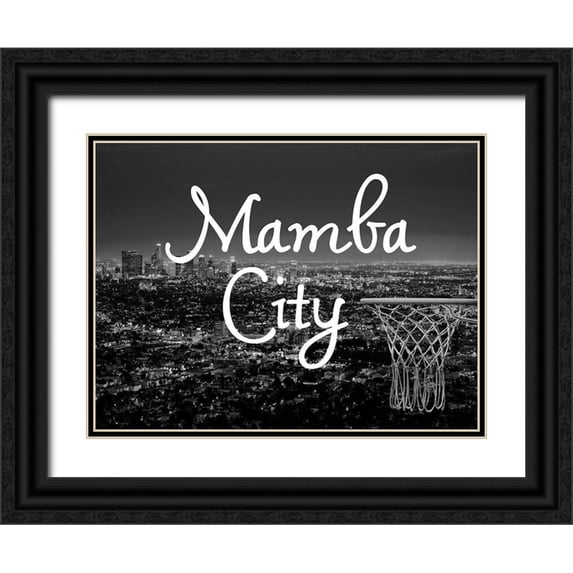 Phillip, Jamie 32x25 Black Ornate Wood Framed with Double Matting Museum Art Print Titled - Mamba City