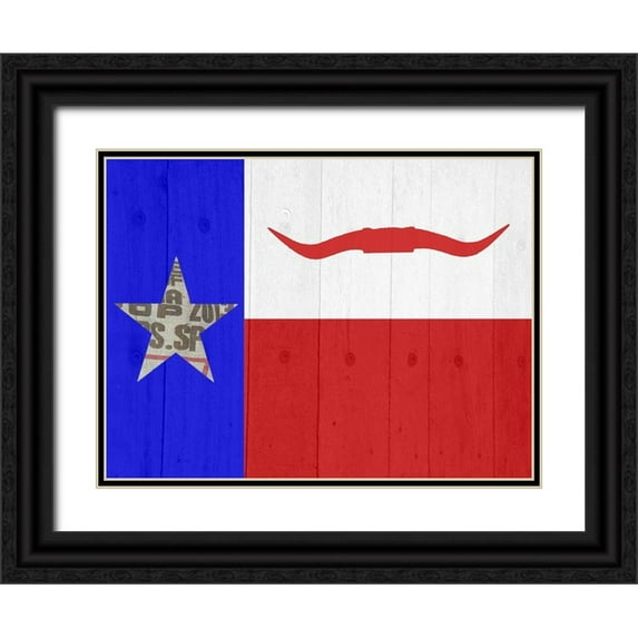 Phillip, Jamie 32x25 Black Ornate Wood Framed with Double Matting Museum Art Print Titled - Texas 3