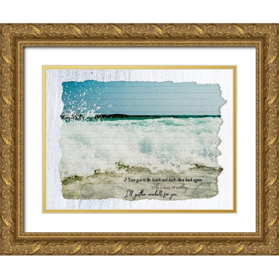 Phillip, Jamie 32x25 Gold Ornate Wood Framed with Double Matting Museum Art Print Titled - Spoken Words