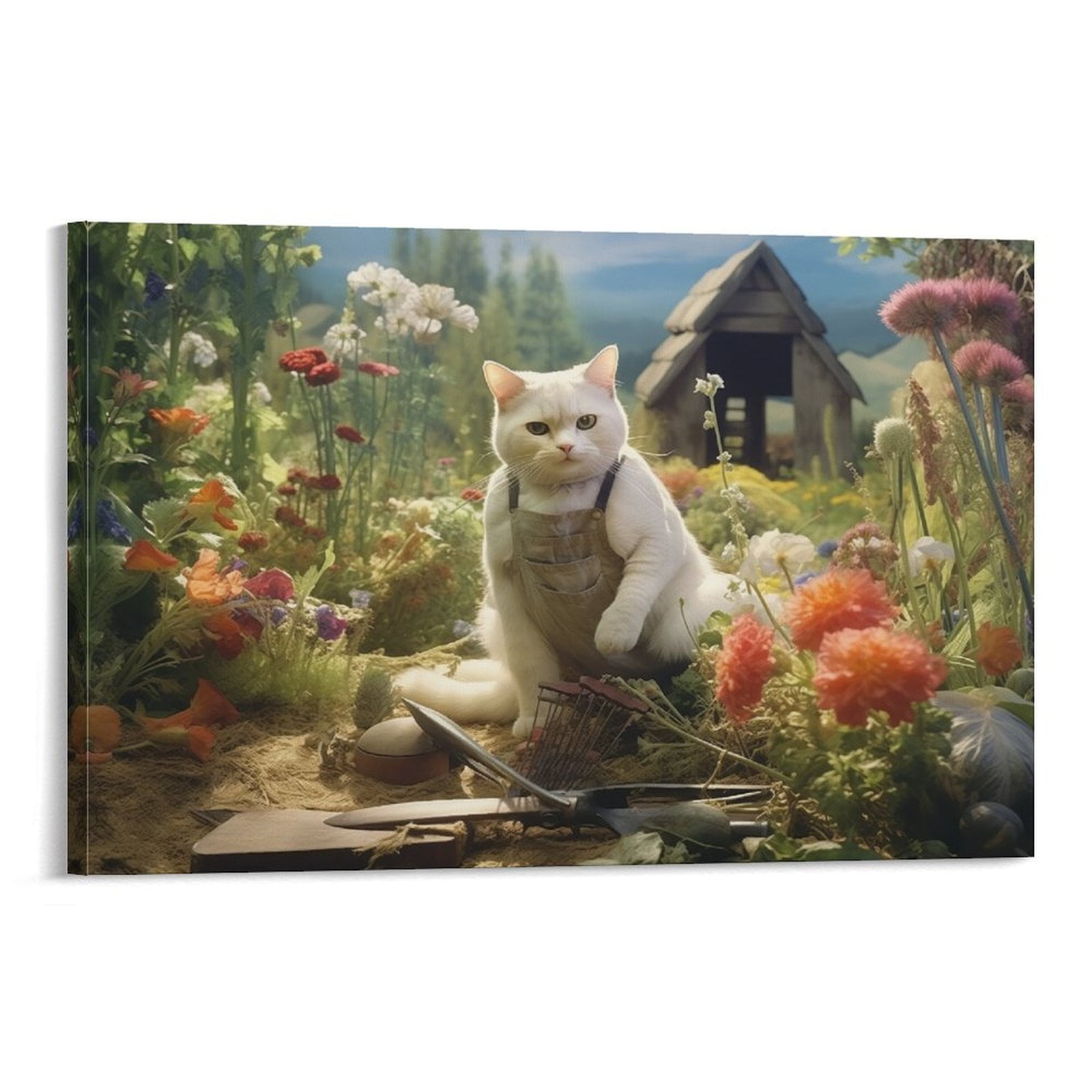 Cat Cat Owner Cat Lover Canvas Print 20 X 30" Sold By Julia Hosse | SKU