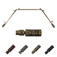 thumbnail image 1 of Phillipe 13/16" Bay Window curtain rod 20"-36", 38"-72" - Antique Brass, 1 of 4