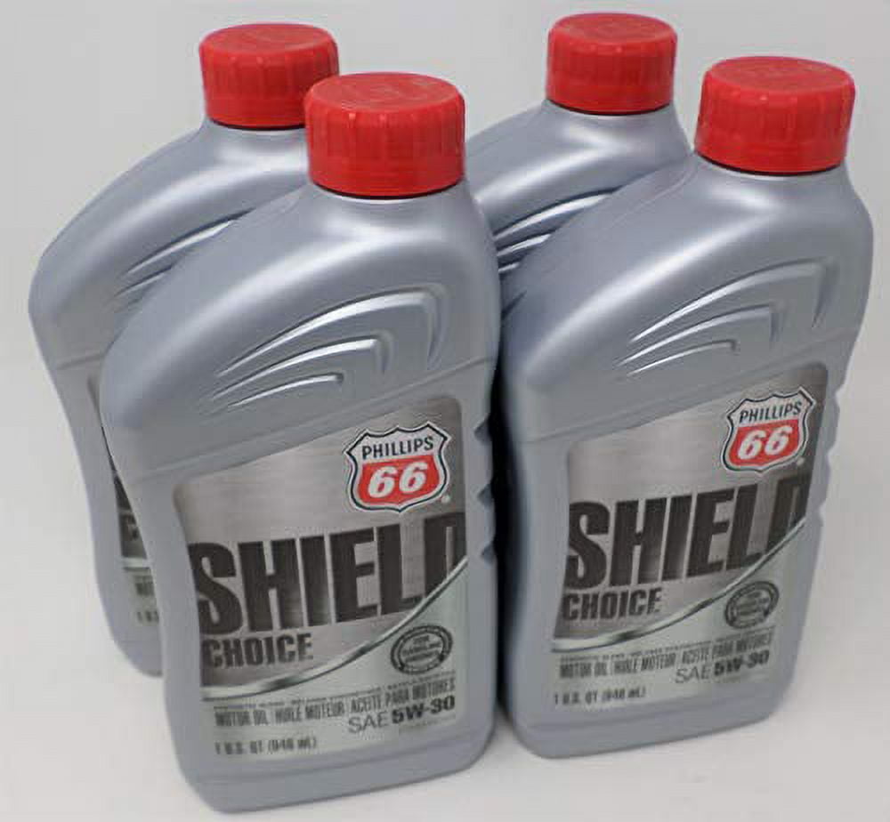 Phillips 66 5W30 Shield Choice Oil Quart 1081455 (Pack of 4)