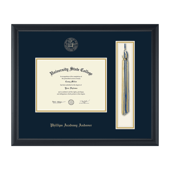 Framerly - Phillips Academy Andover Tassel Diploma Frame In Black Moulding