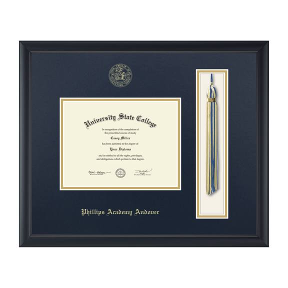 Framerly - Phillips Academy Andover Tassel Diploma Frame In Black Moulding