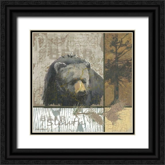 Phillips, Anita 12x12 Black Ornate Wood Framed with Double Matting Museum Art Print Titled - Sleuth